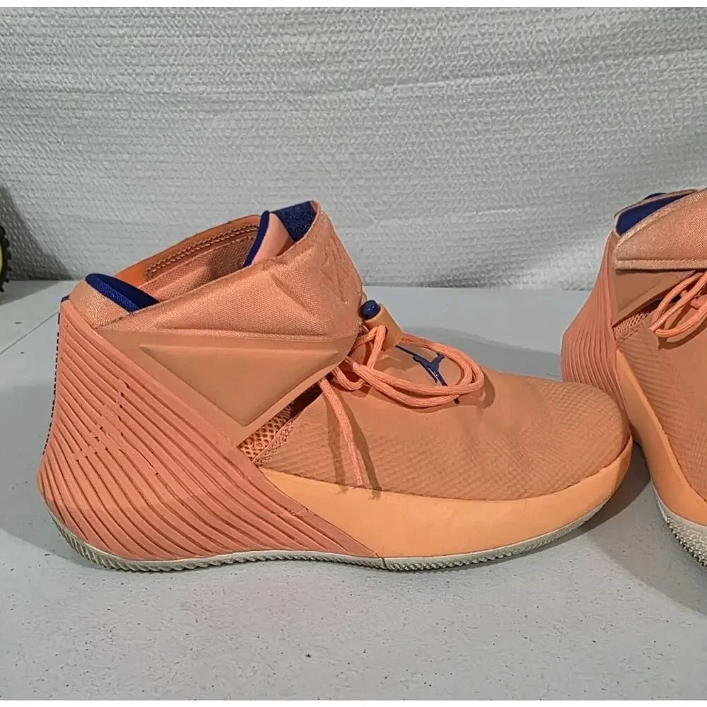 Jordan Why Not Zer0.1 Cotton Shot Sneakers Orange Pulse AA2510-800 Mens Size 11